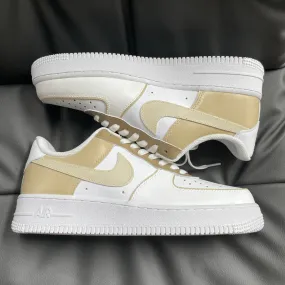 Custom Nike Air Force 1 Chai Latte