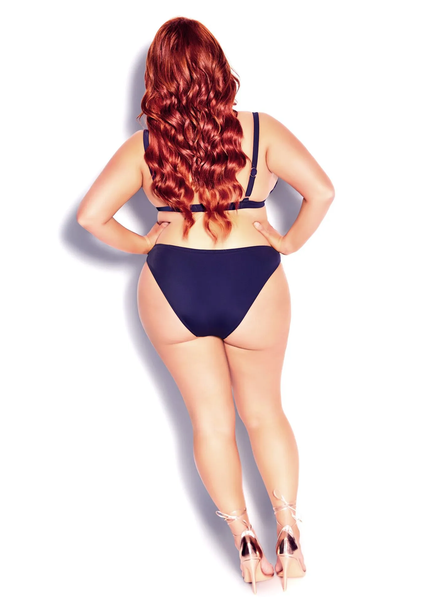 Daisy Bikini Bottom - navy