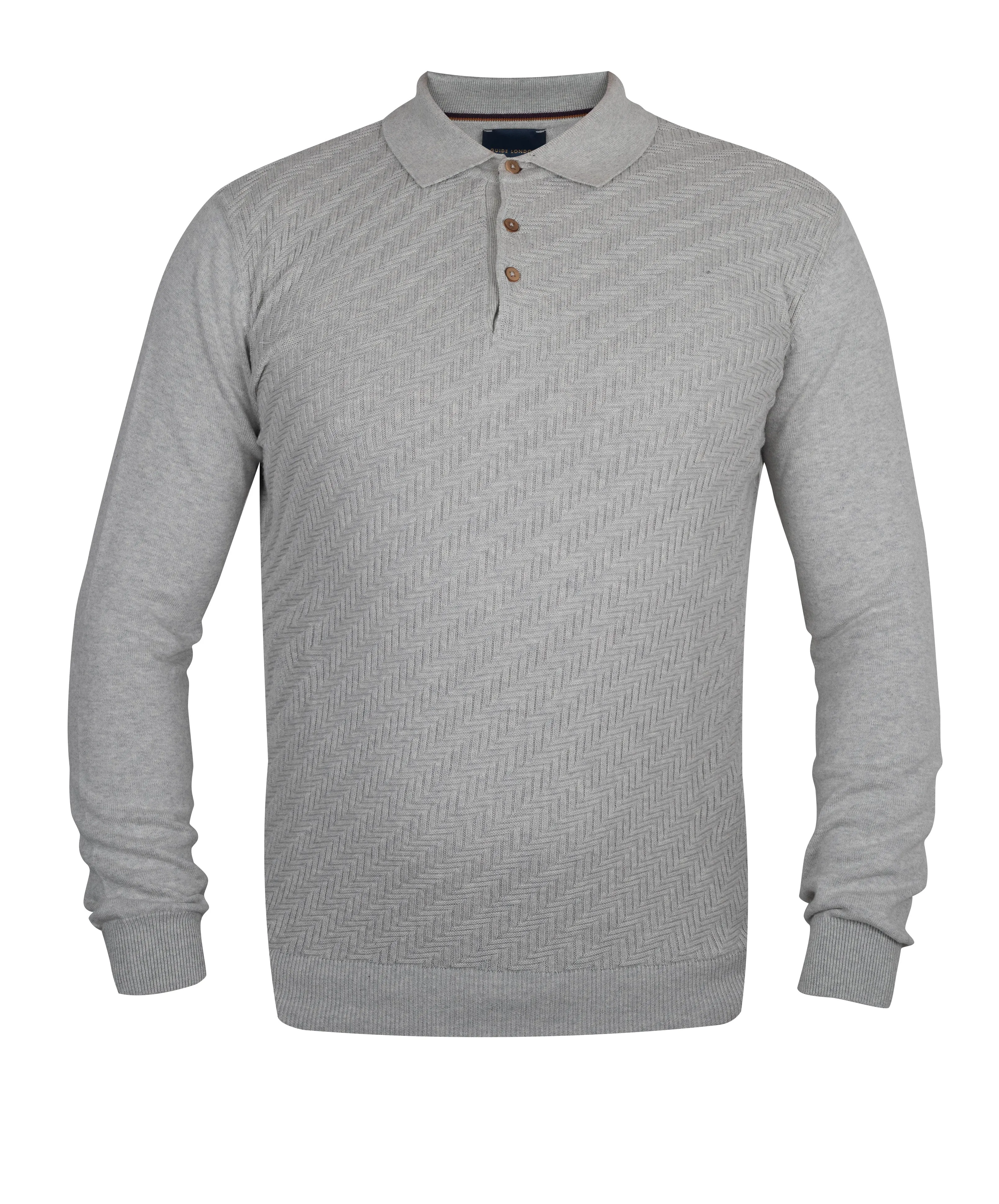 Guide London Jacquard Polo Shirt