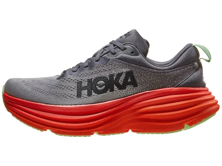 Hoka | Bondi 8 | Men's | Castlerock/Flame