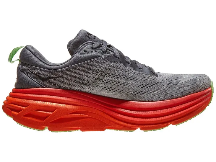 Hoka | Bondi 8 | Men's | Castlerock/Flame