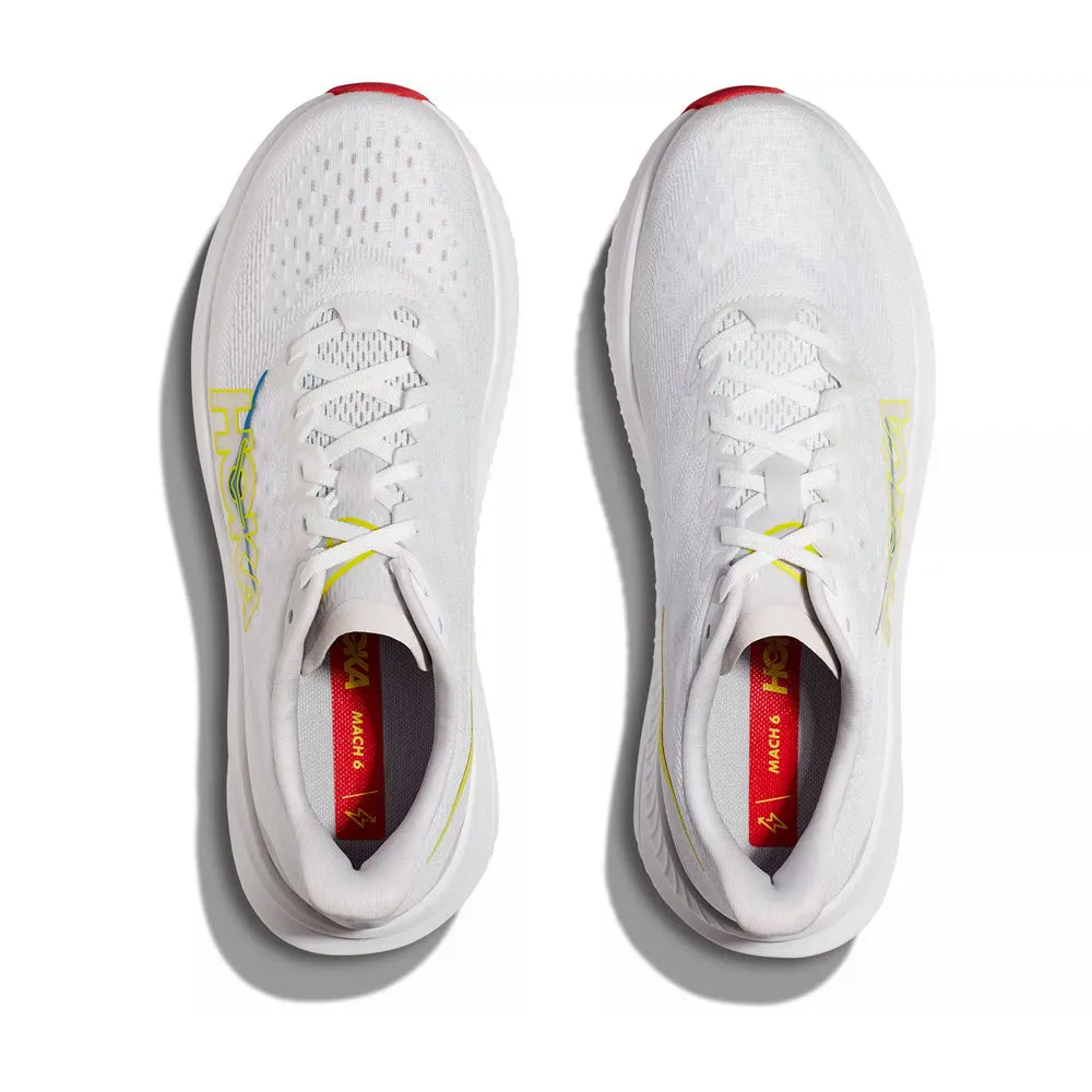 HOKA MACH 6 WHITE/NIMBUS CLOUD - MENS