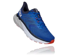 Hoka Mens Arahi 5 ** Medium Width**- Blue/White