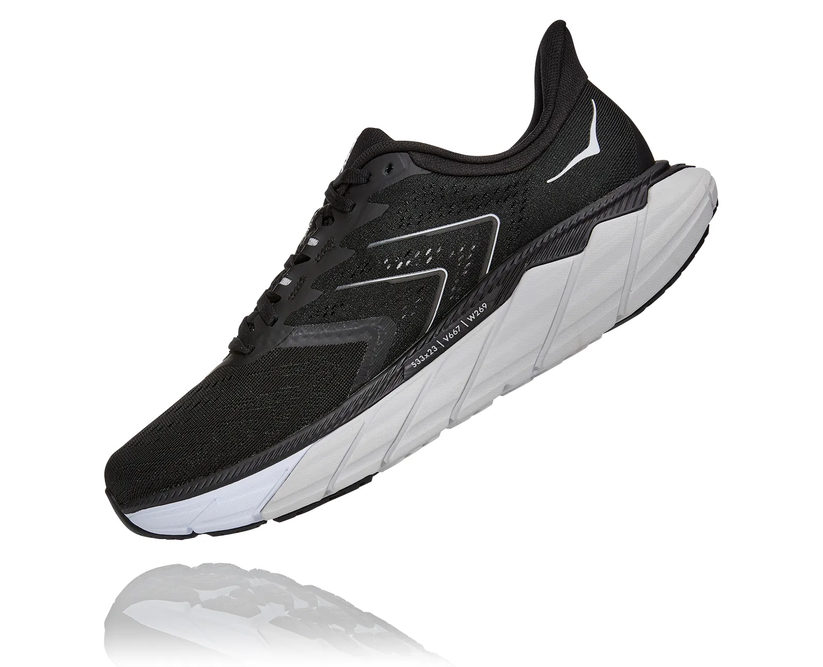 Hoka Mens Arahi 5 **Wide Width**- Black/White