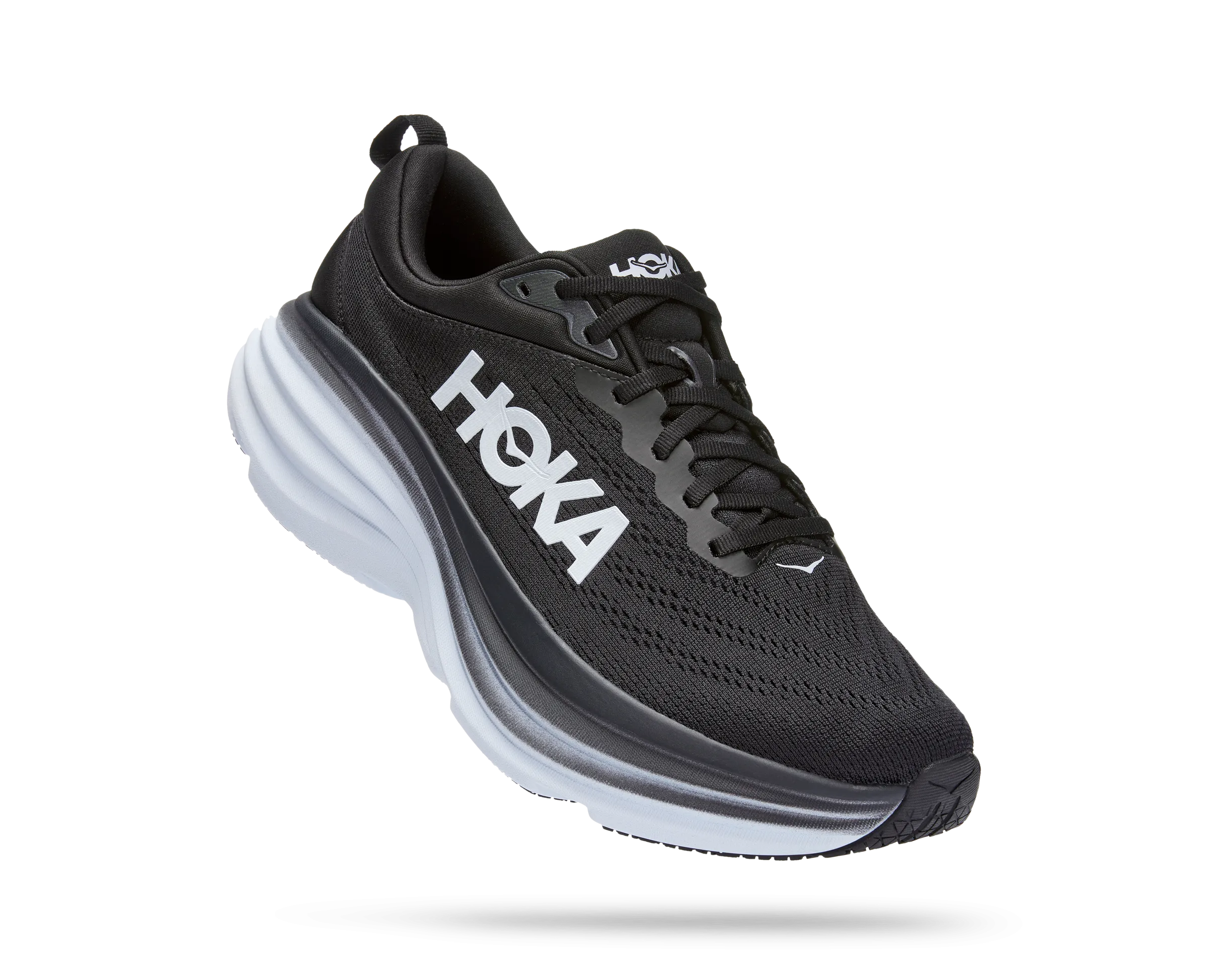 Hoka Men's Bondi 8 Wide Black/White