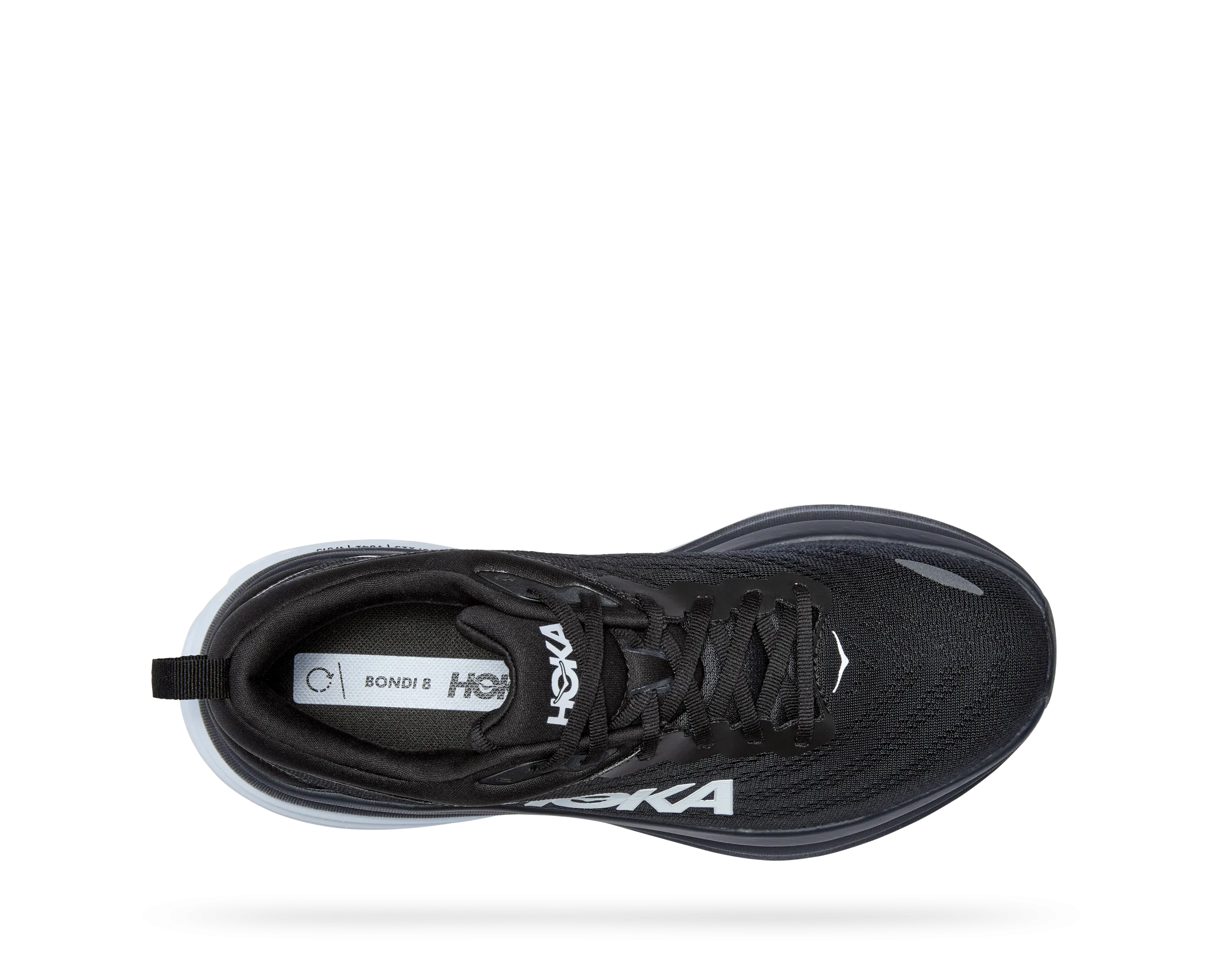 Hoka Men's Bondi 8 Wide Black/White