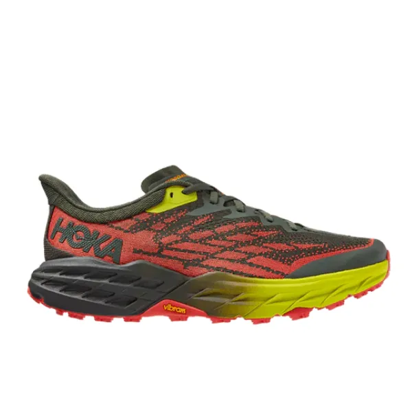 HOKA Men's Speedgoat 5 Thyme/Fiesta