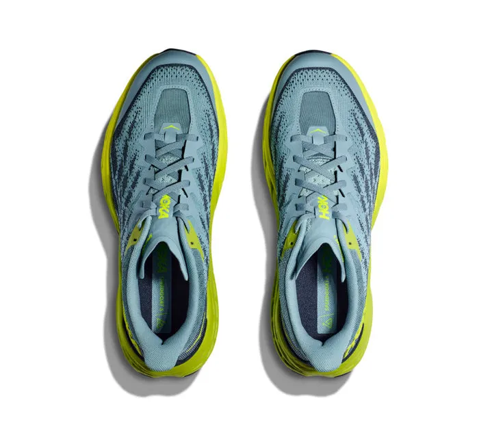 HOKA Men's Speedgoat 5 Wide Stone Blue/Dark Citron