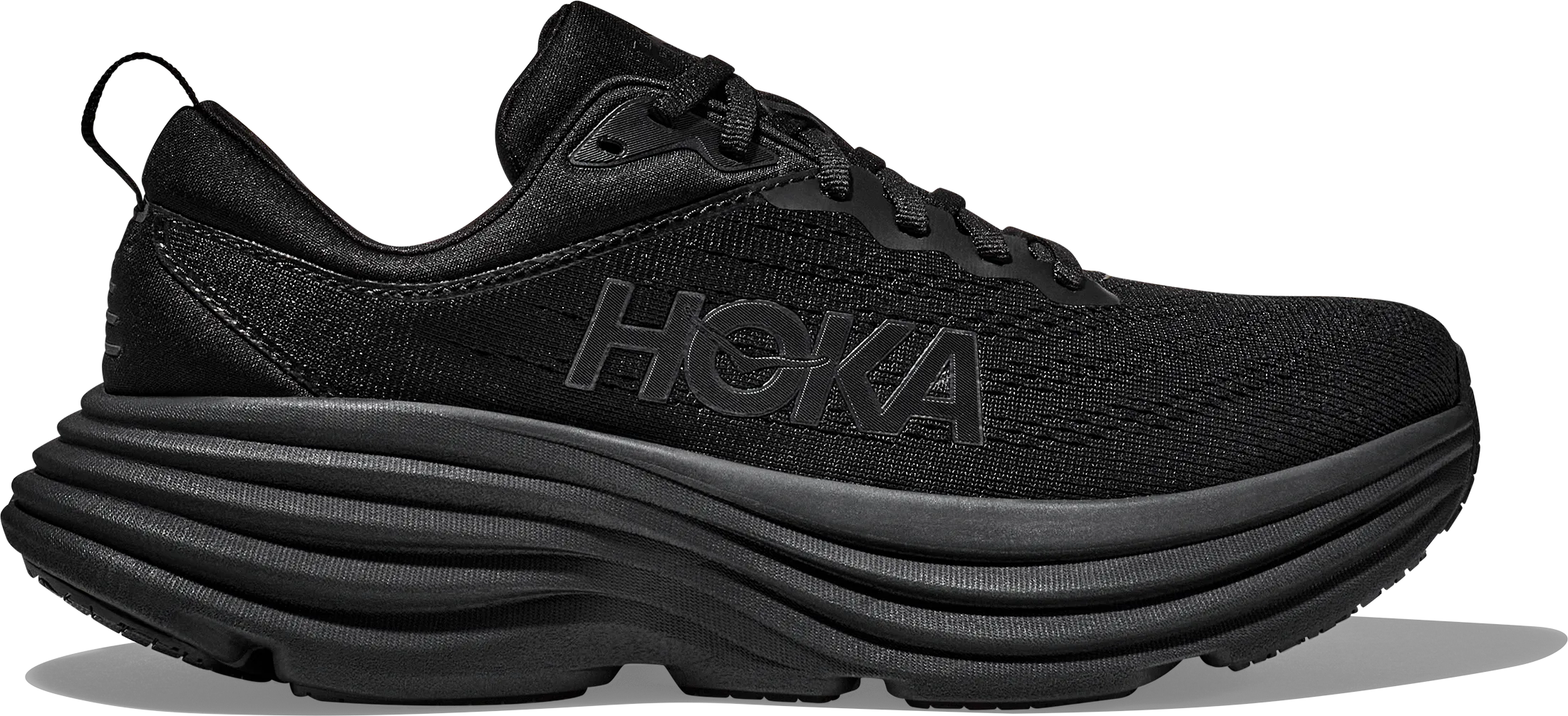 Hoka Men's Bondi 8 Black/Black | Buy Hoka Men's Bondi 8 Black/Black here | Outnorth