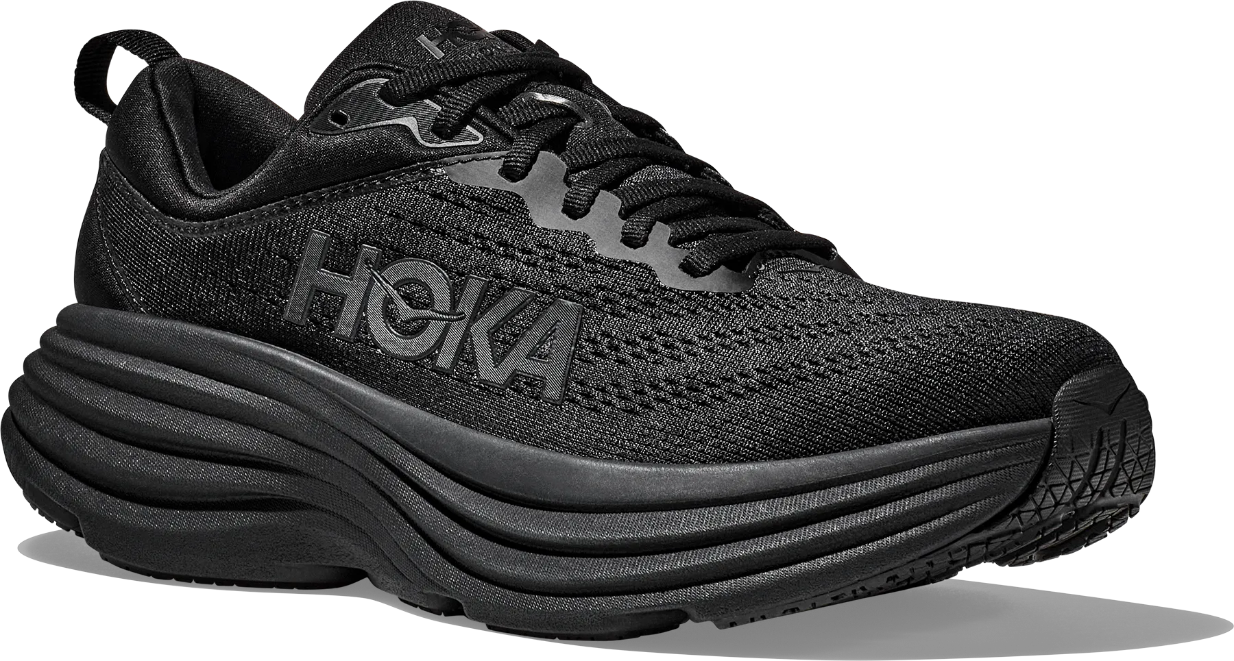 Hoka Men's Bondi 8 Black/Black | Buy Hoka Men's Bondi 8 Black/Black here | Outnorth