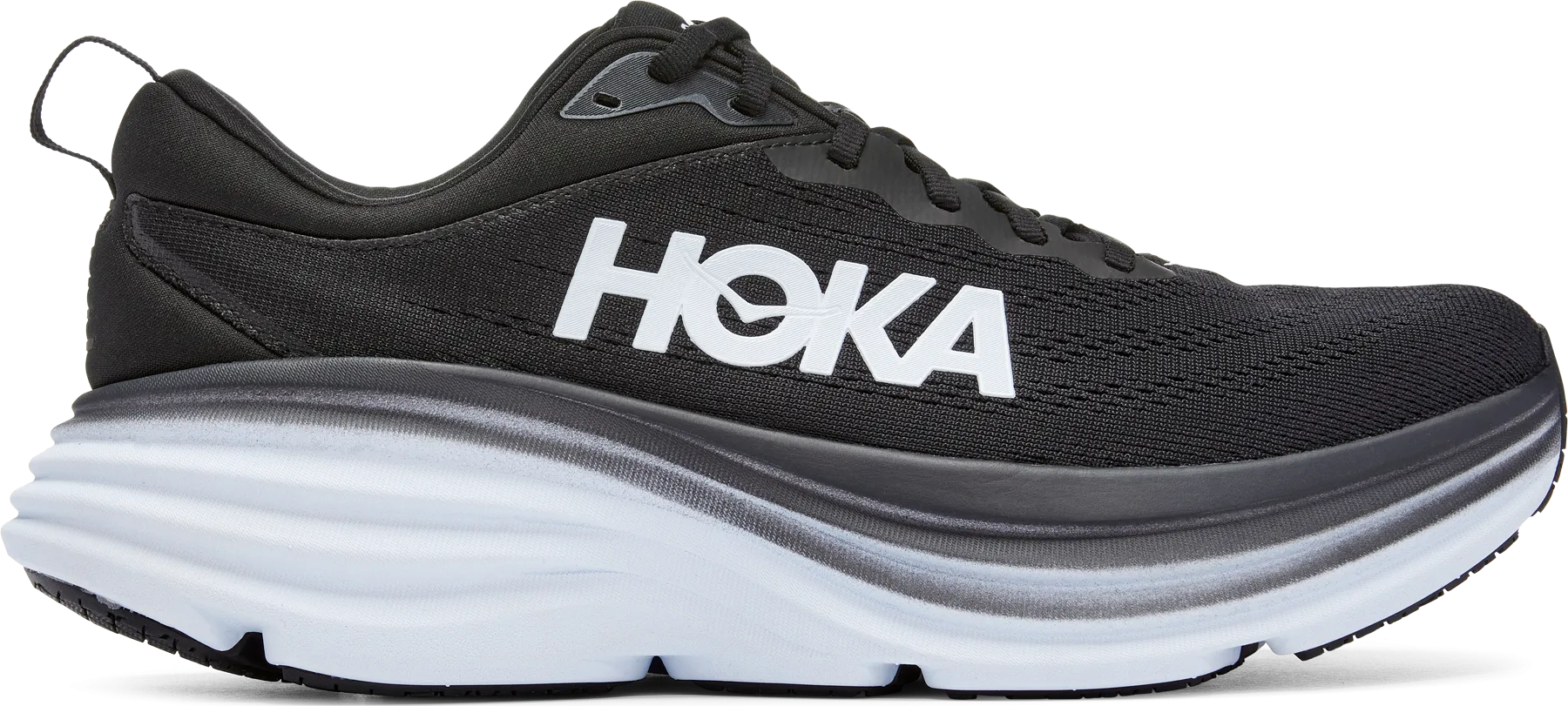 Hoka Men's Bondi 8 Black/White | Buy Hoka Men's Bondi 8 Black/White here | Outnorth