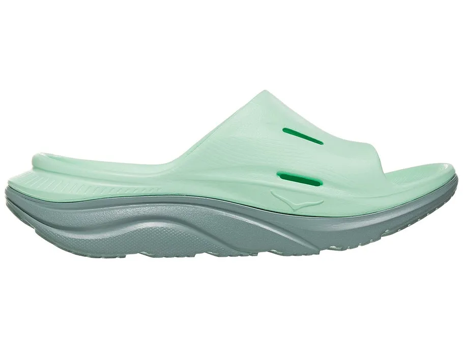 Hoka Ora Recovery Slide Mist Green Trellis Men's