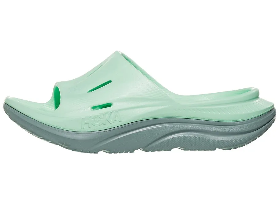 Hoka Ora Recovery Slide Mist Green Trellis Men's