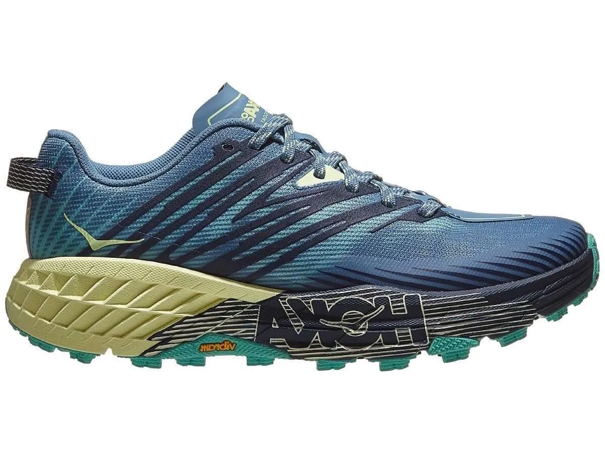 Hoka Speedgoat 4 D Provincial Blue/luminary Green Womens