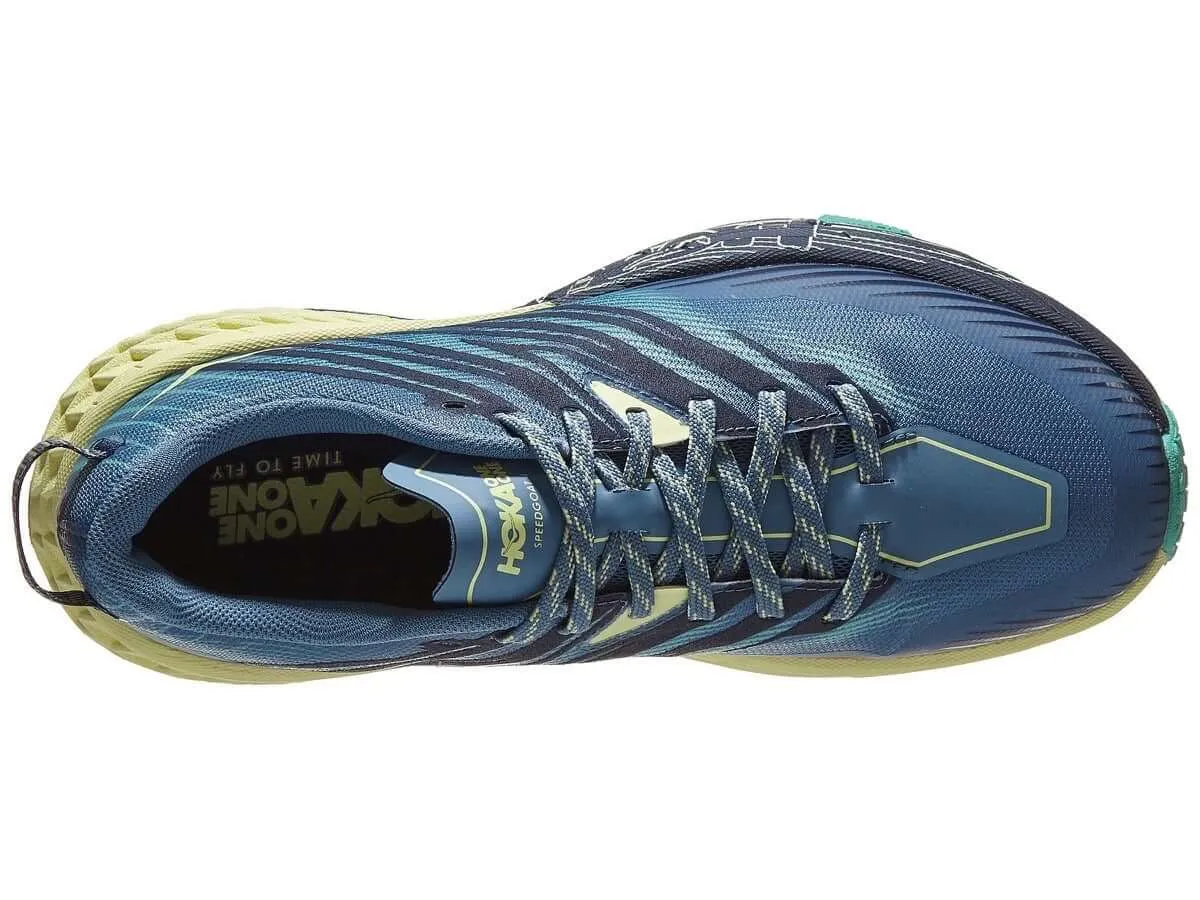 Hoka Speedgoat 4 D Provincial Blue/luminary Green Womens