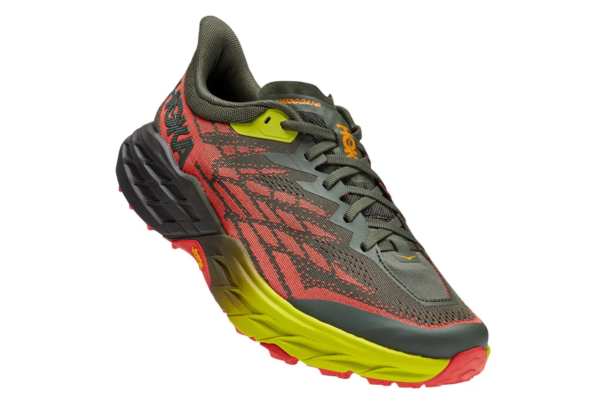 Hoka Speedgoat 5 D Black/Yellow/Orange Mens