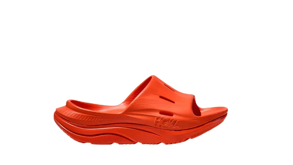 Hoka U Ora Recovery Slide 3 Vibrant Orange Men's