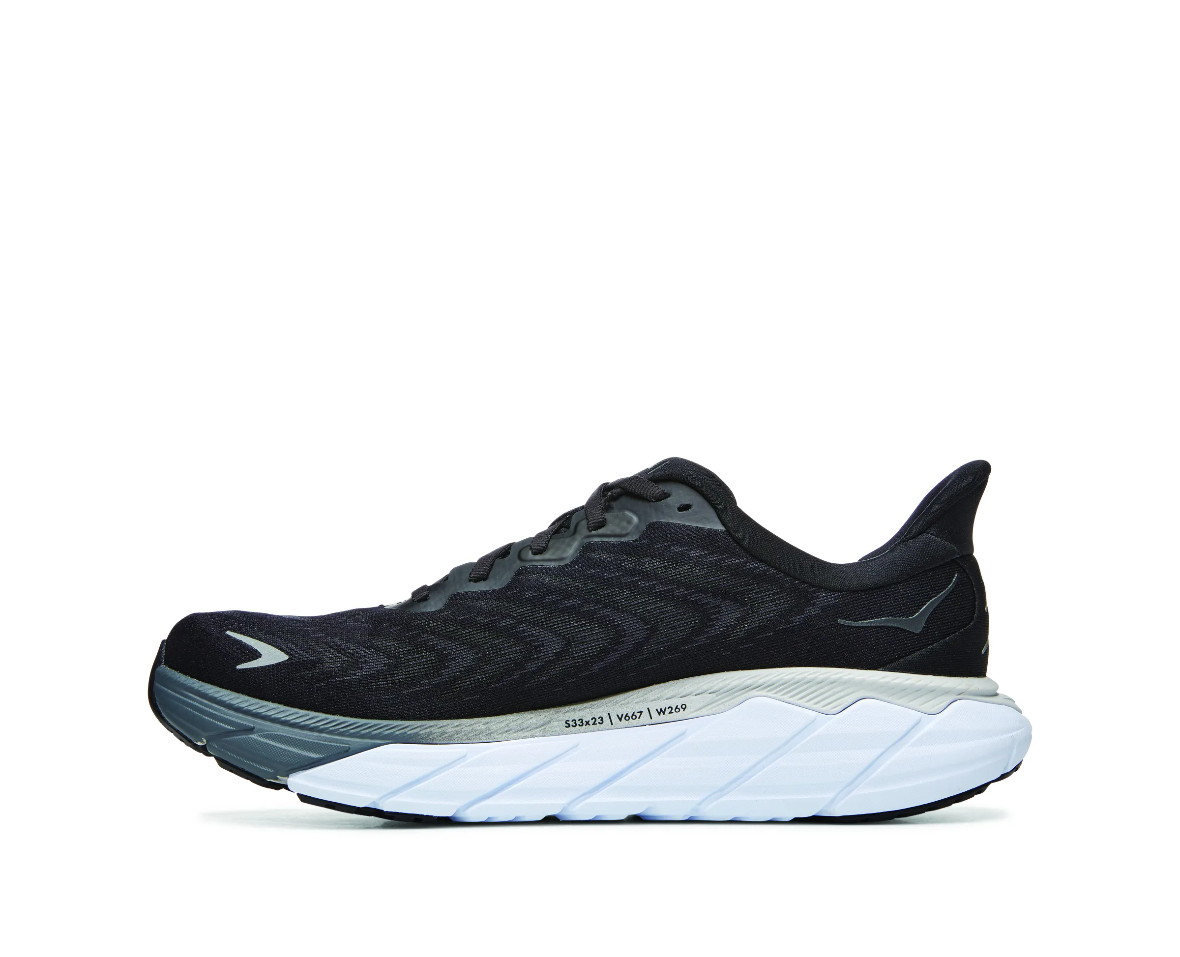 Hoka Womens Arahi 6 Lightweight Support Running Shoe ***WIDE WIDTH***- Black/White