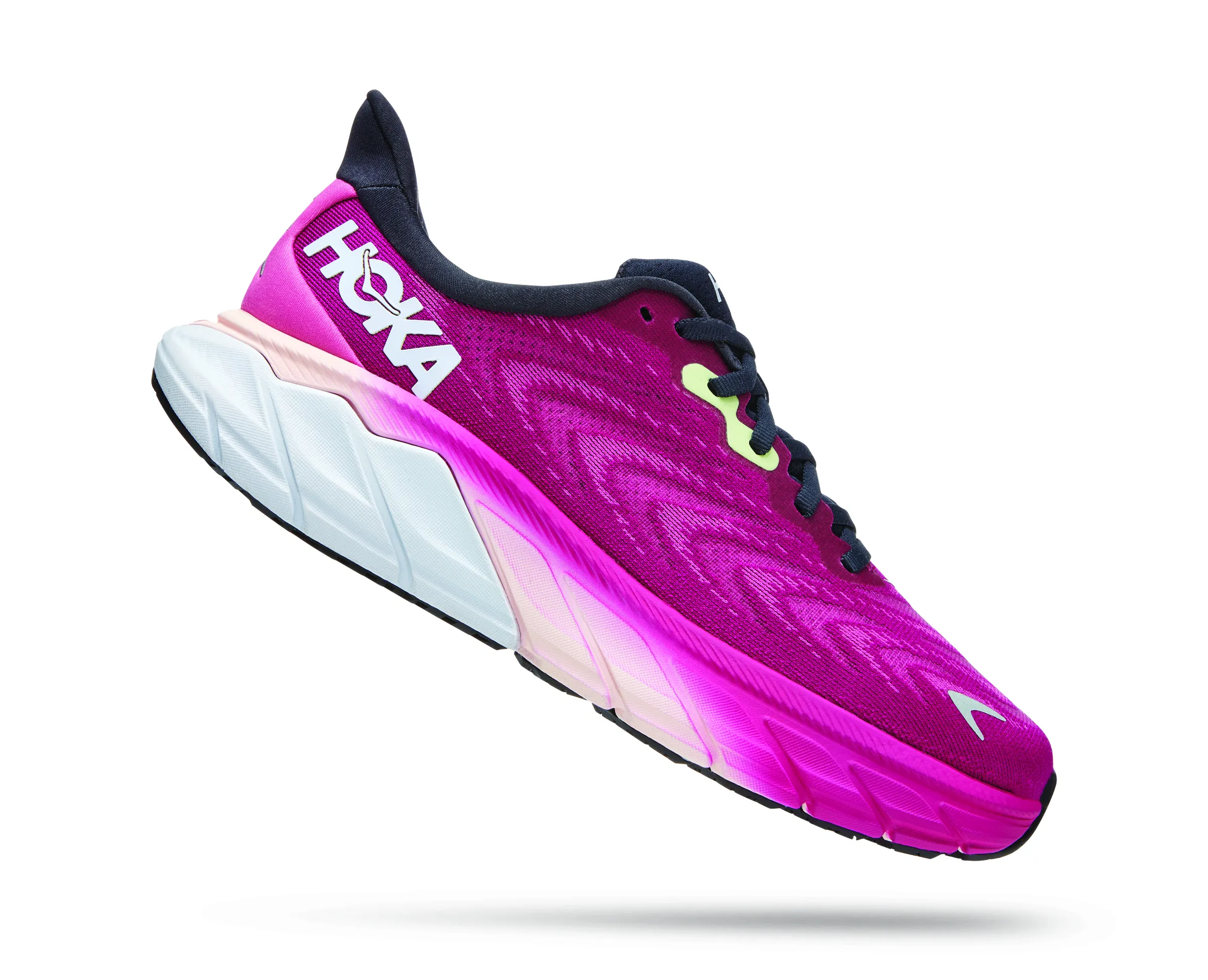 Hoka Womens Arahi 6 Stability Athletic Shoe- Festival Fuchsia