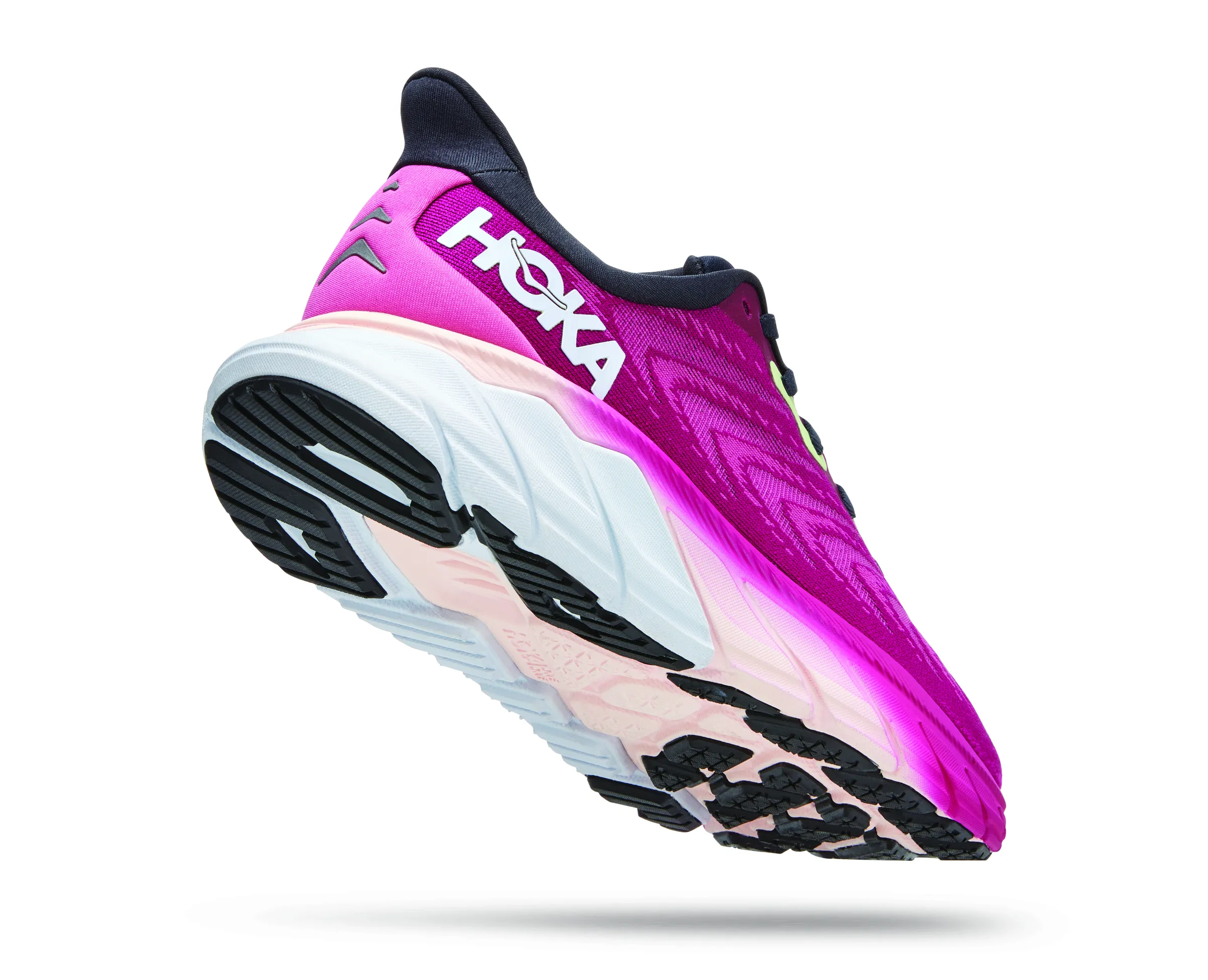 Hoka Womens Arahi 6 Stability Athletic Shoe- Festival Fuchsia