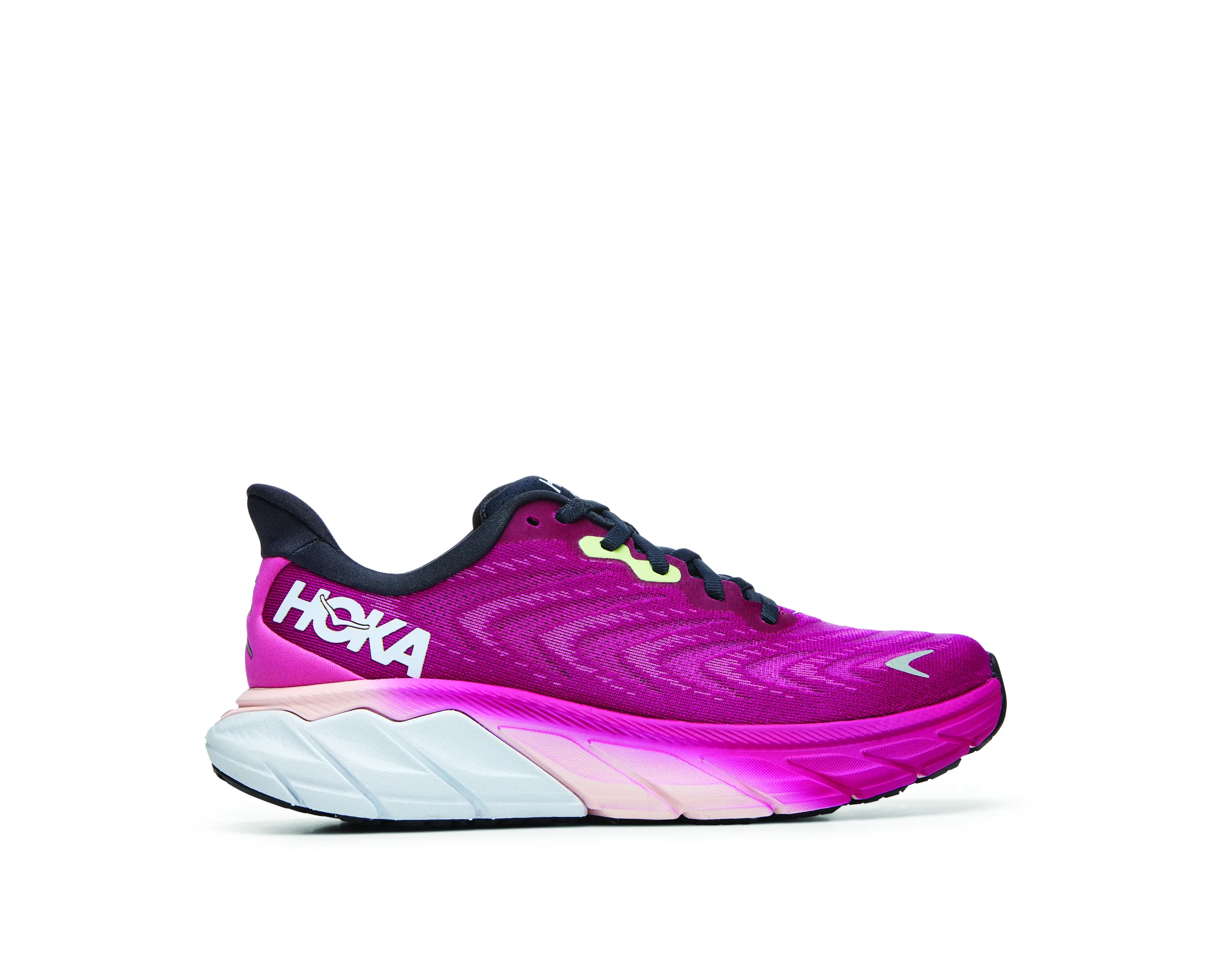 Hoka Womens Arahi 6 Stability Athletic Shoe- Festival Fuchsia