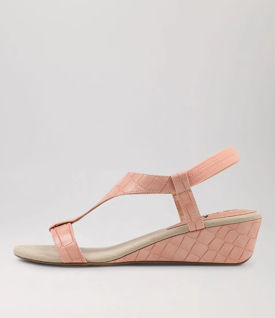 I LOVE BILLY Bunro Blush Croc Sandals