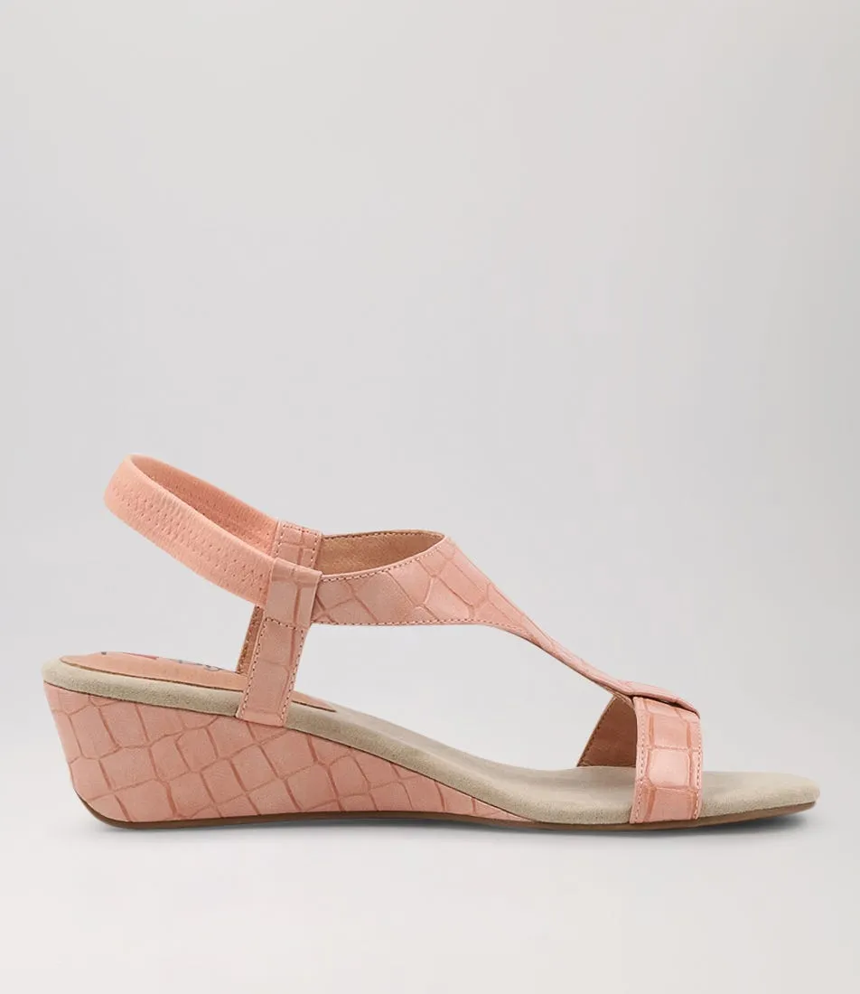 I LOVE BILLY Bunro Blush Croc Sandals