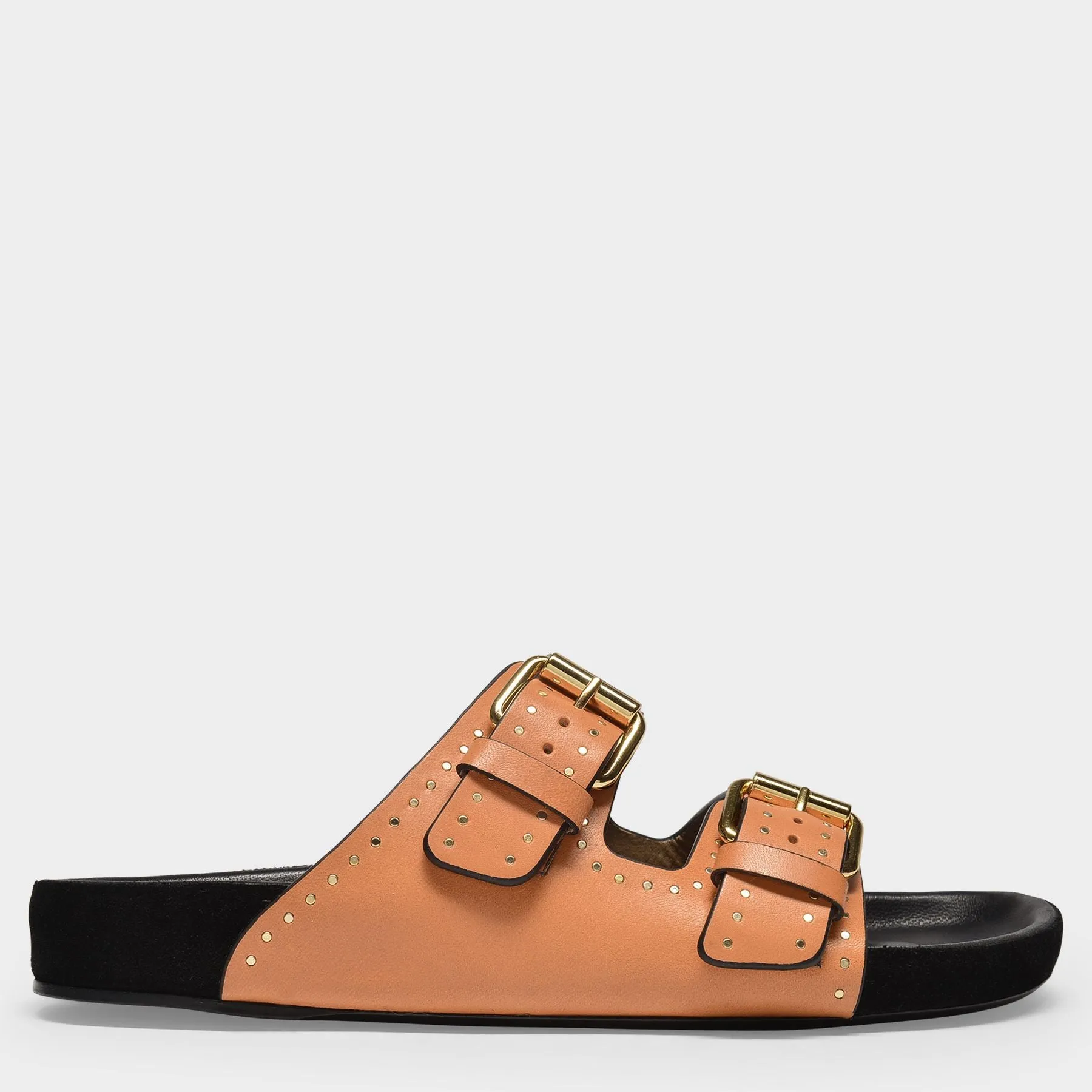 Isabel Marant  Lennyo Sandals in Brown Leather