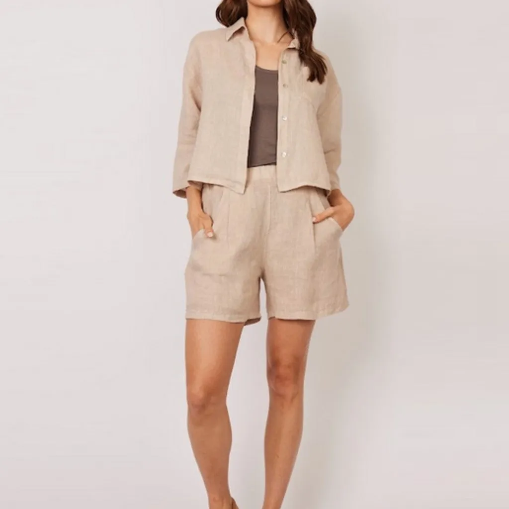 Linen Shorts (Flax)