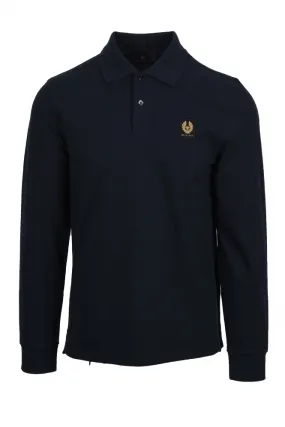 Long Sleeved Polo Dark Ink