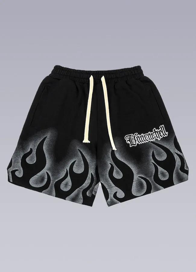 men's flame shorts