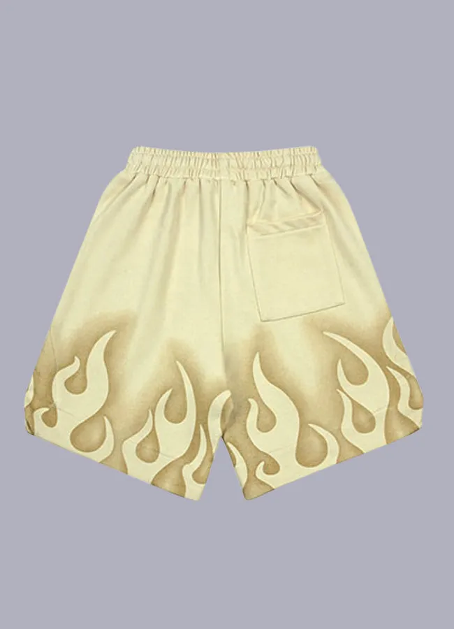 men's flame shorts