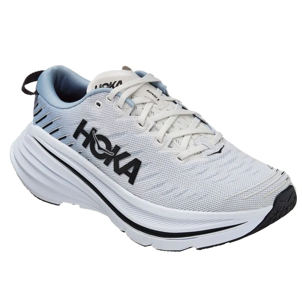 MEN'S HOKA BONDI X | BLANC DE BLANC / BLUE FOG