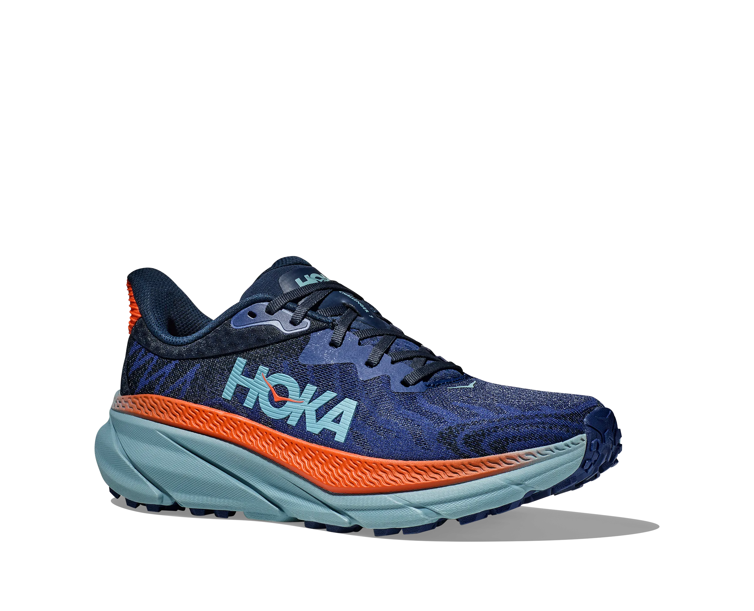 Men's Hoka Challenger 7 Color: Bellwether Blue/Stone Blue