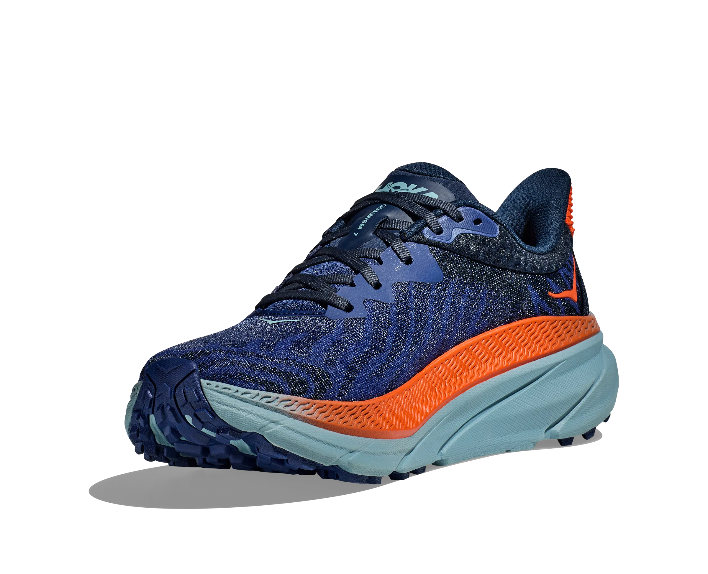 Men's Hoka Challenger 7 Color: Bellwether Blue/Stone Blue