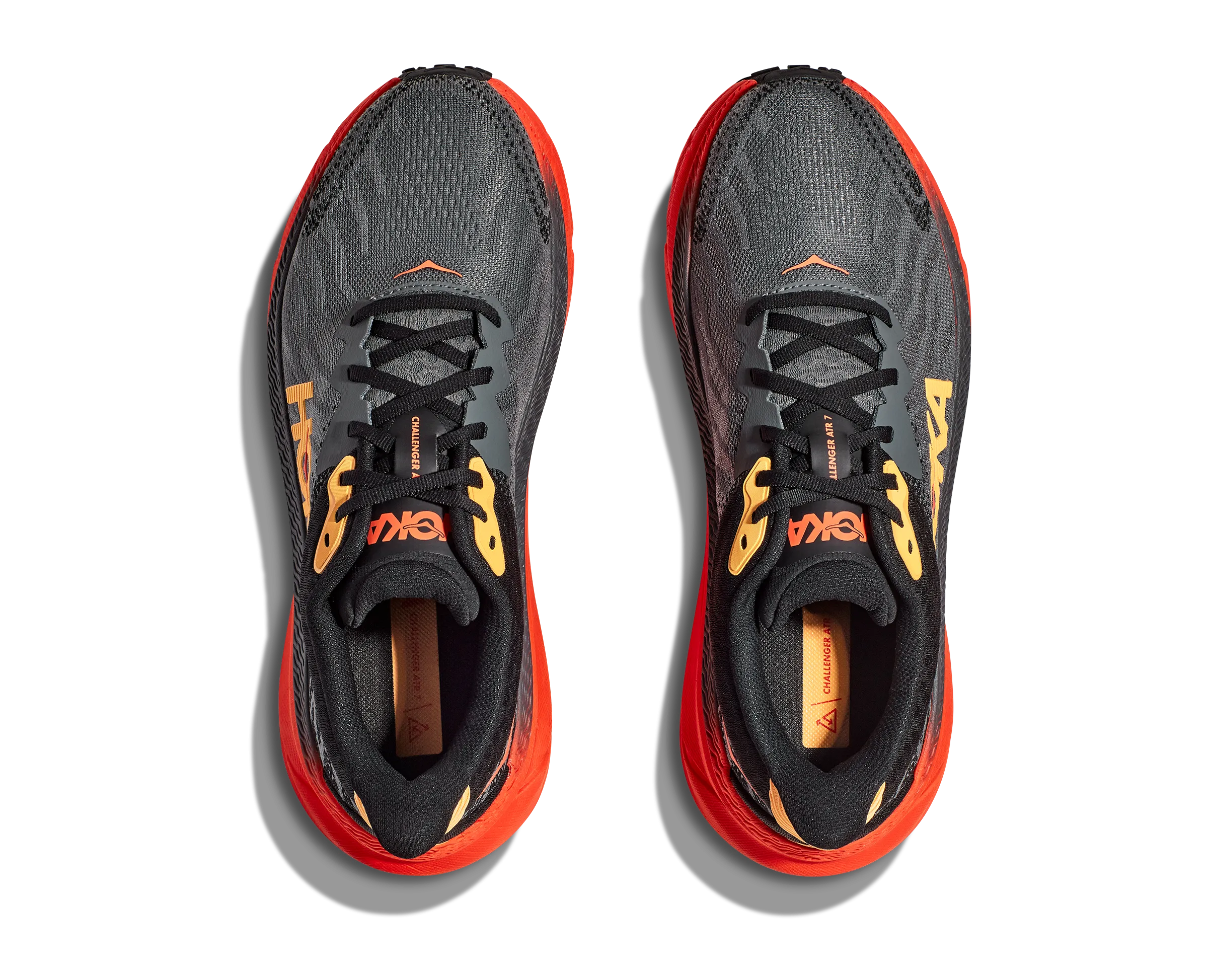 Men's Hoka Challenger 7 Color: Castlerock/Flame