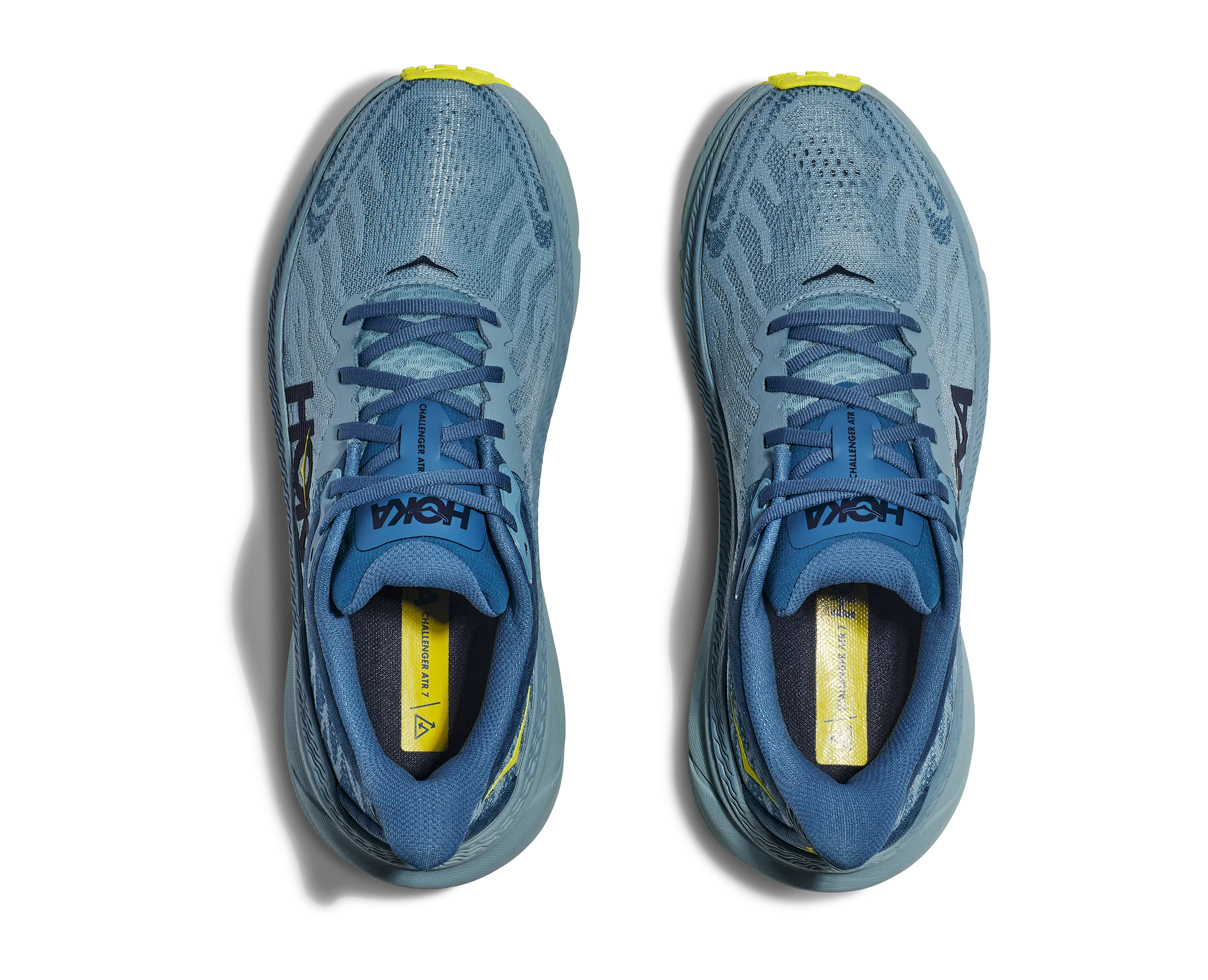 Men's Hoka Challenger 7 Color: Stone Blue/Evening Primrose (WIDE WIDTH)