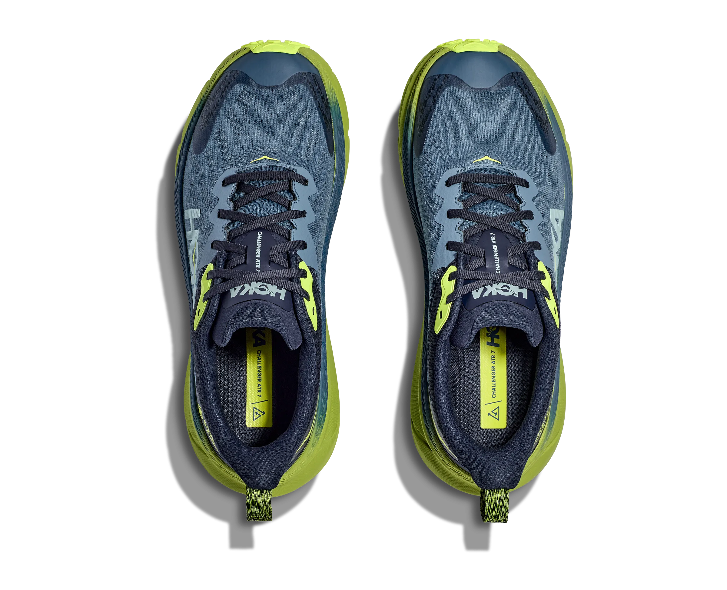 Men's Hoka Challenger 7 GTX Color: Outer Space/Dark Citron