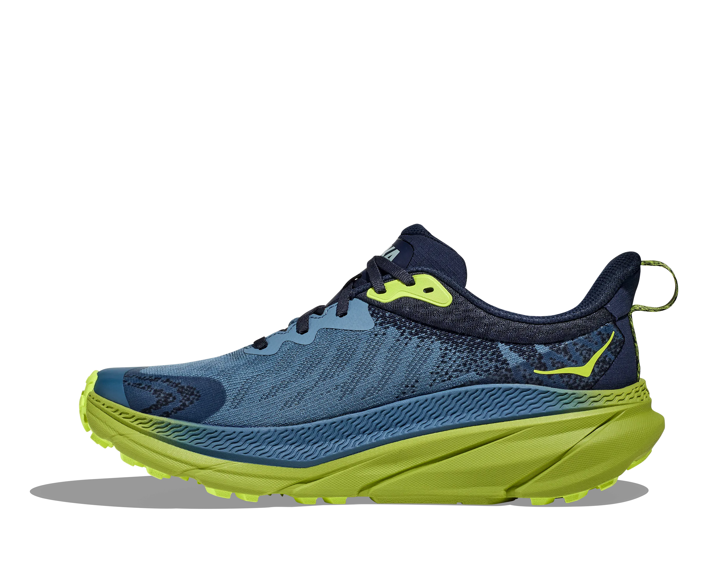 Men's Hoka Challenger 7 GTX Color: Outer Space/Dark Citron