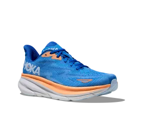 Men's Hoka Clifton 9 Color: Coastal Sky/All Aboard