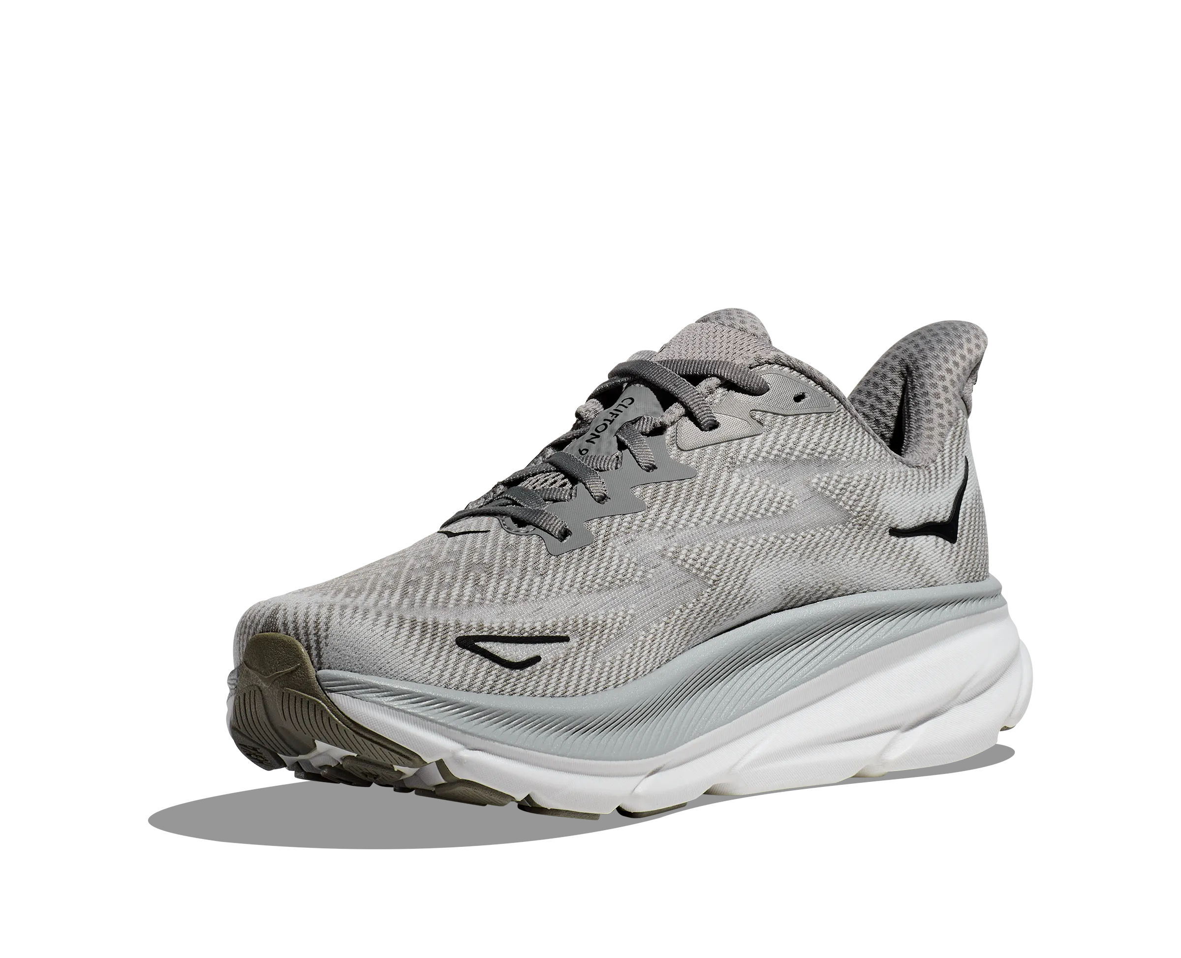 Men's Hoka Clifton 9 Color: Harbor Mist/Black (WIDE WIDTH)