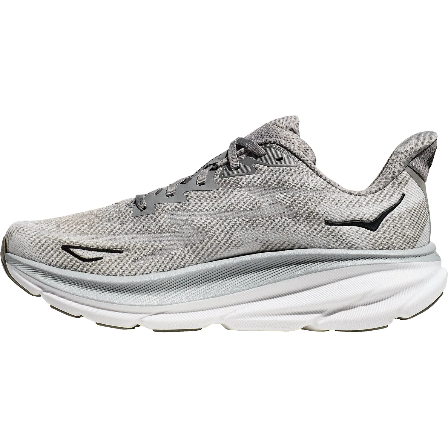 Men's Hoka Clifton 9 Harbor Mist/Black Mesh