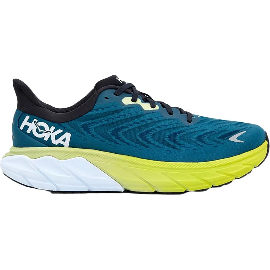 Men's Hoka One One Arahi 6, Blue Graphite/Blue Coral, 11.5 2E Wide