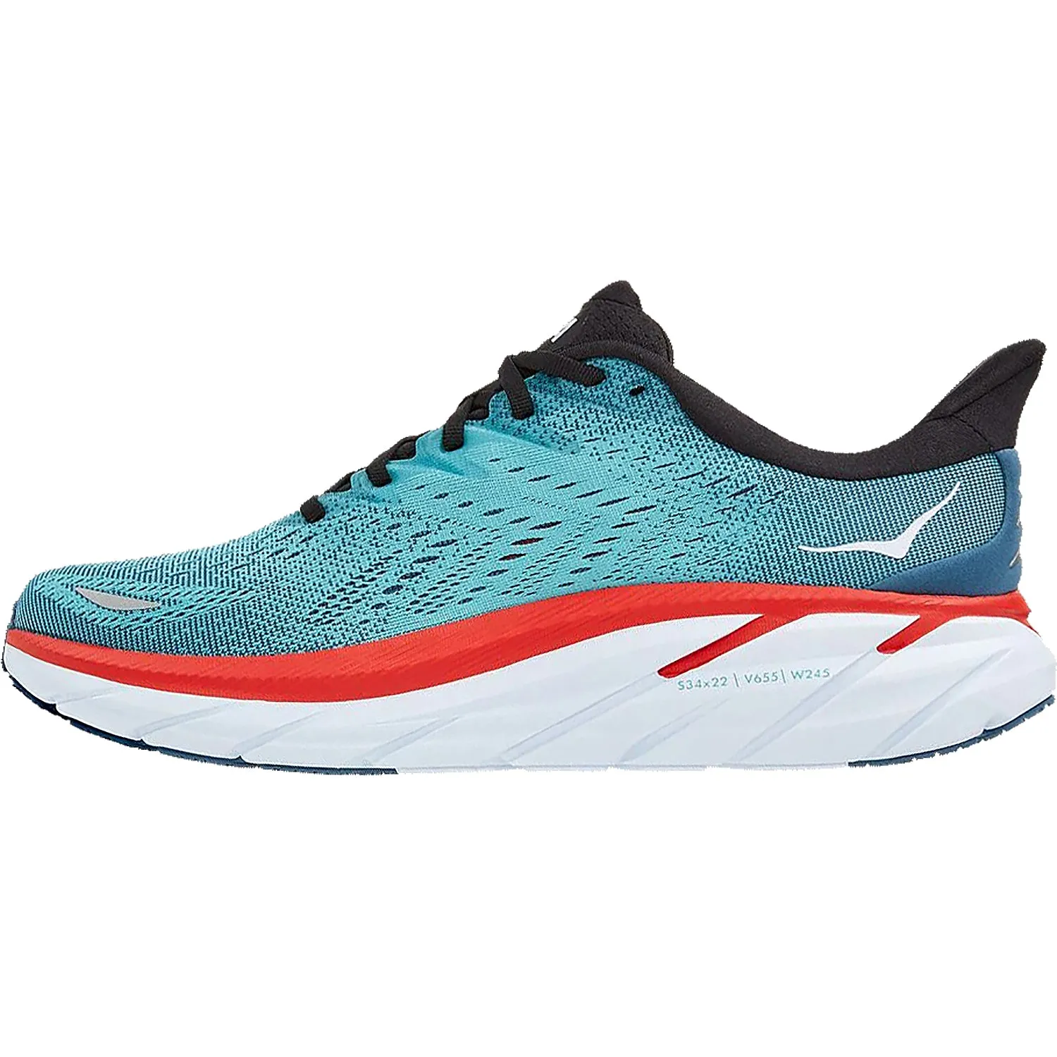 Men's Hoka One One Clifton 8 Real Teal/Aquarelle Mesh