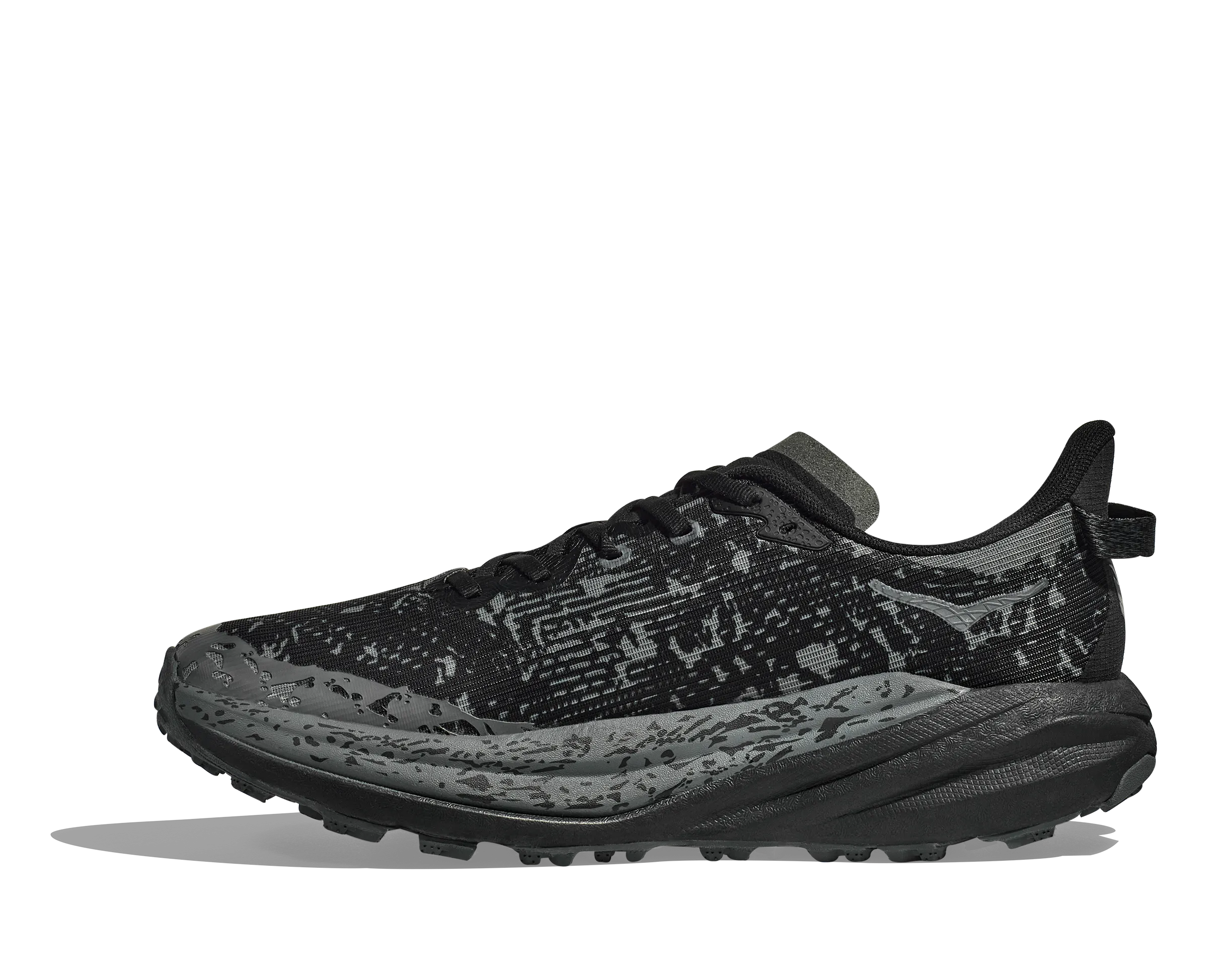 Men's Hoka Speedgoat 6 GTX Color: Black / Outer Orbit (WIDE WIDTH)