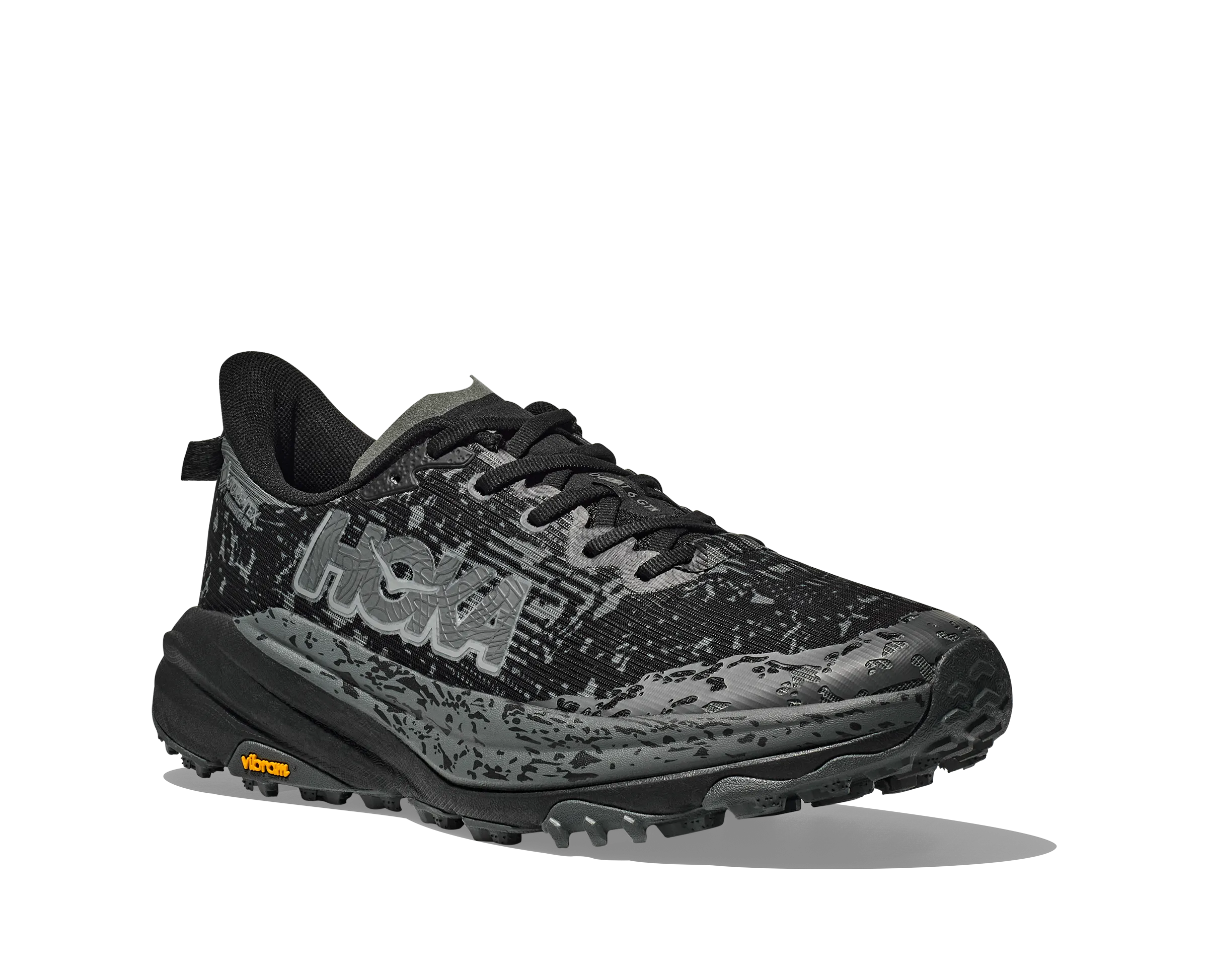 Men's Hoka Speedgoat 6 GTX Color: Black / Outer Orbit