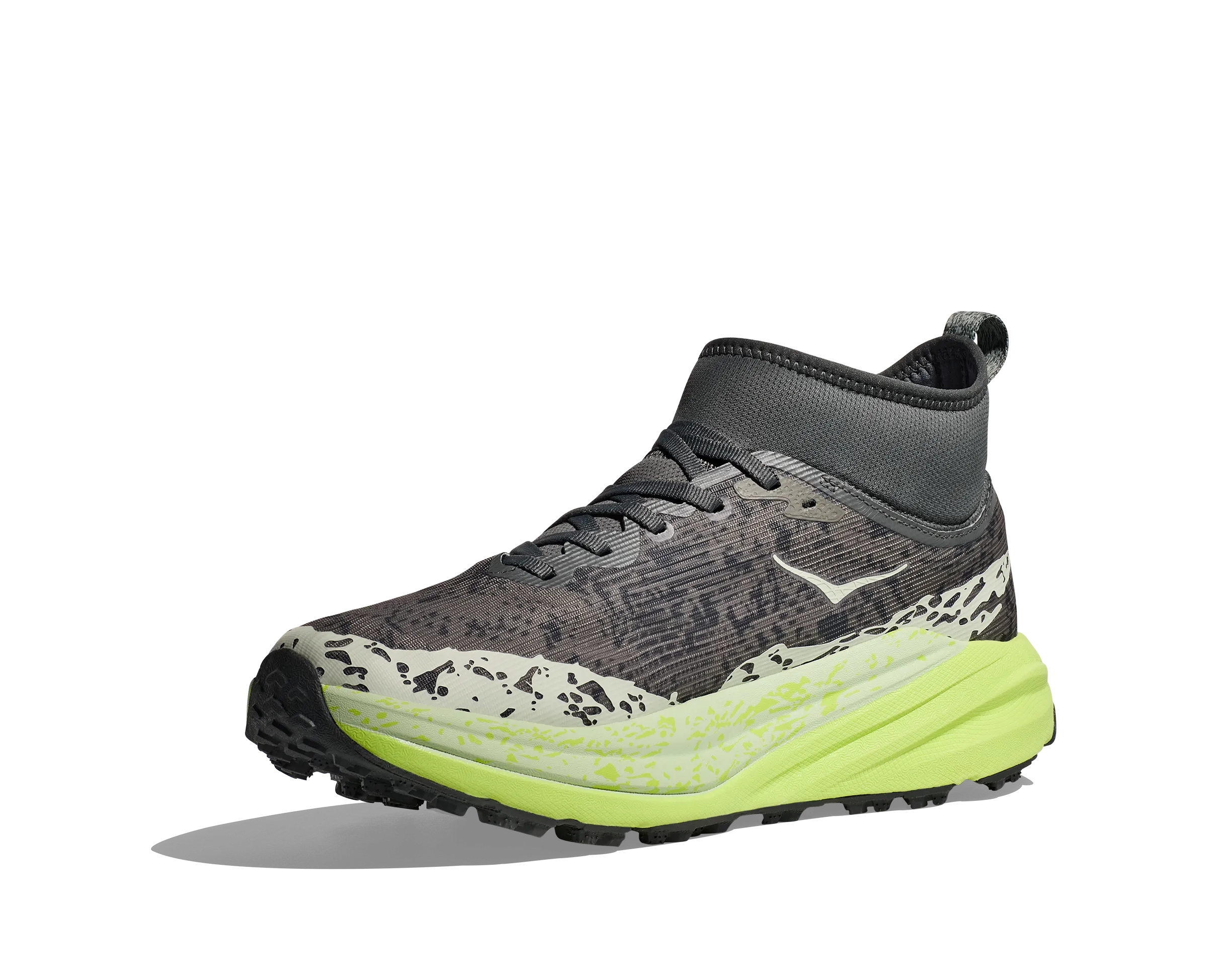 Men's Hoka Speedgoat 6 Mid GTX Color: Outer Orbit / Lettuce