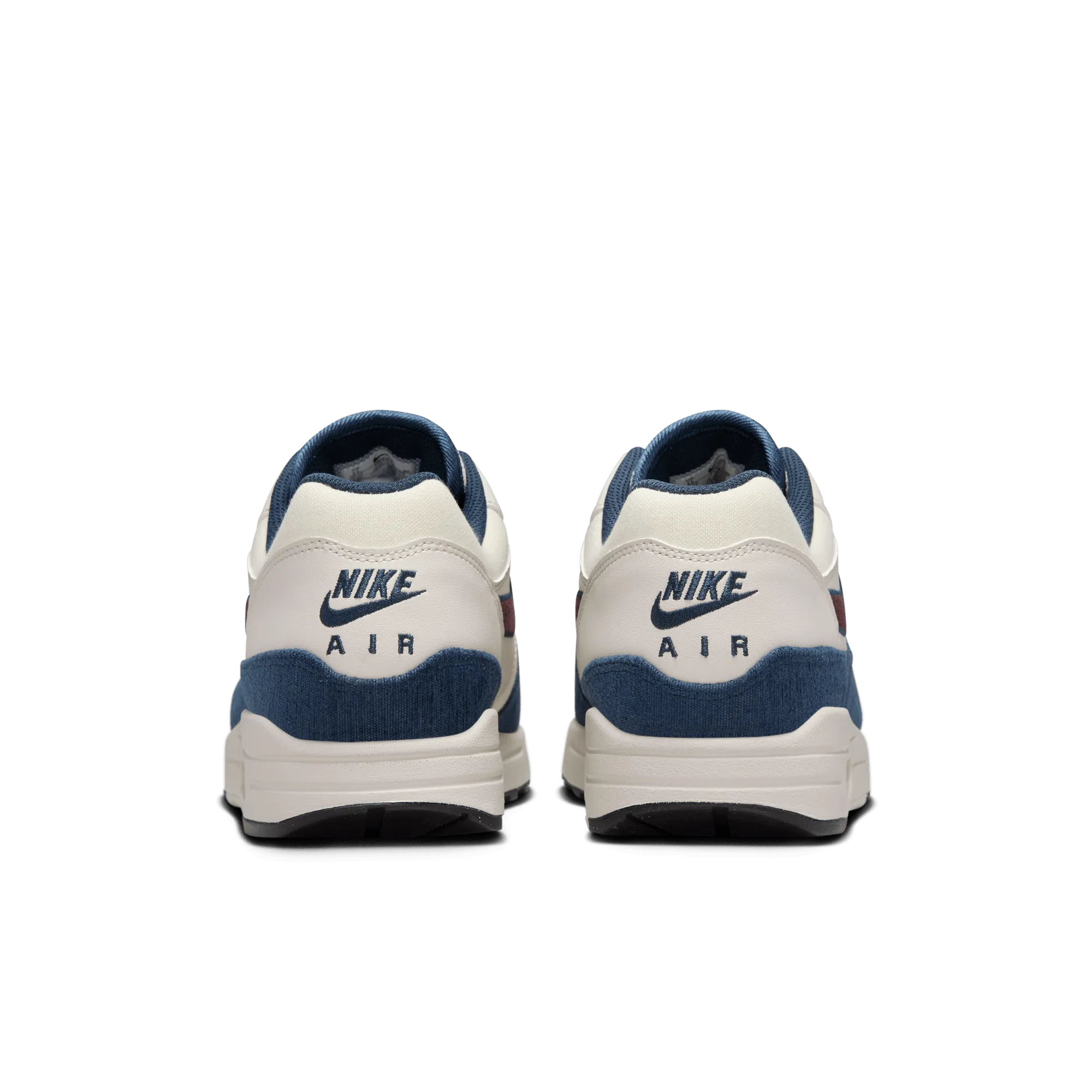 Men's Nike Air Max 1 Notebook Doodles - Coconut Milk/Burgundy Crush/Armory Navy