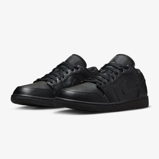 Nike air jordan 1 low (triple black 2022/ black/ black/ black) men us 8-13 553558-093