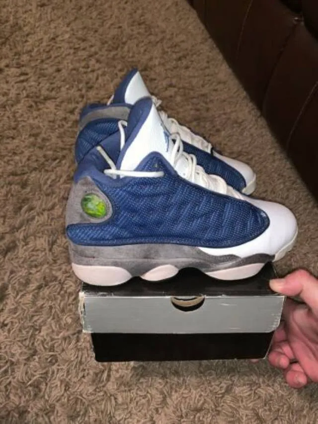 Nike air jordan 13 retro french university blue 